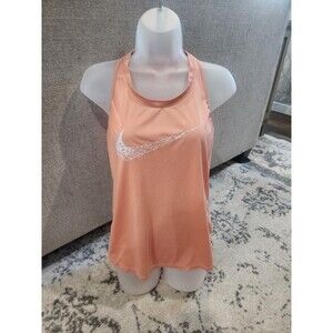 Nike Dri-FIT Moisture Wicking Racerback Athletic Women's Coral Tank Top LARGE